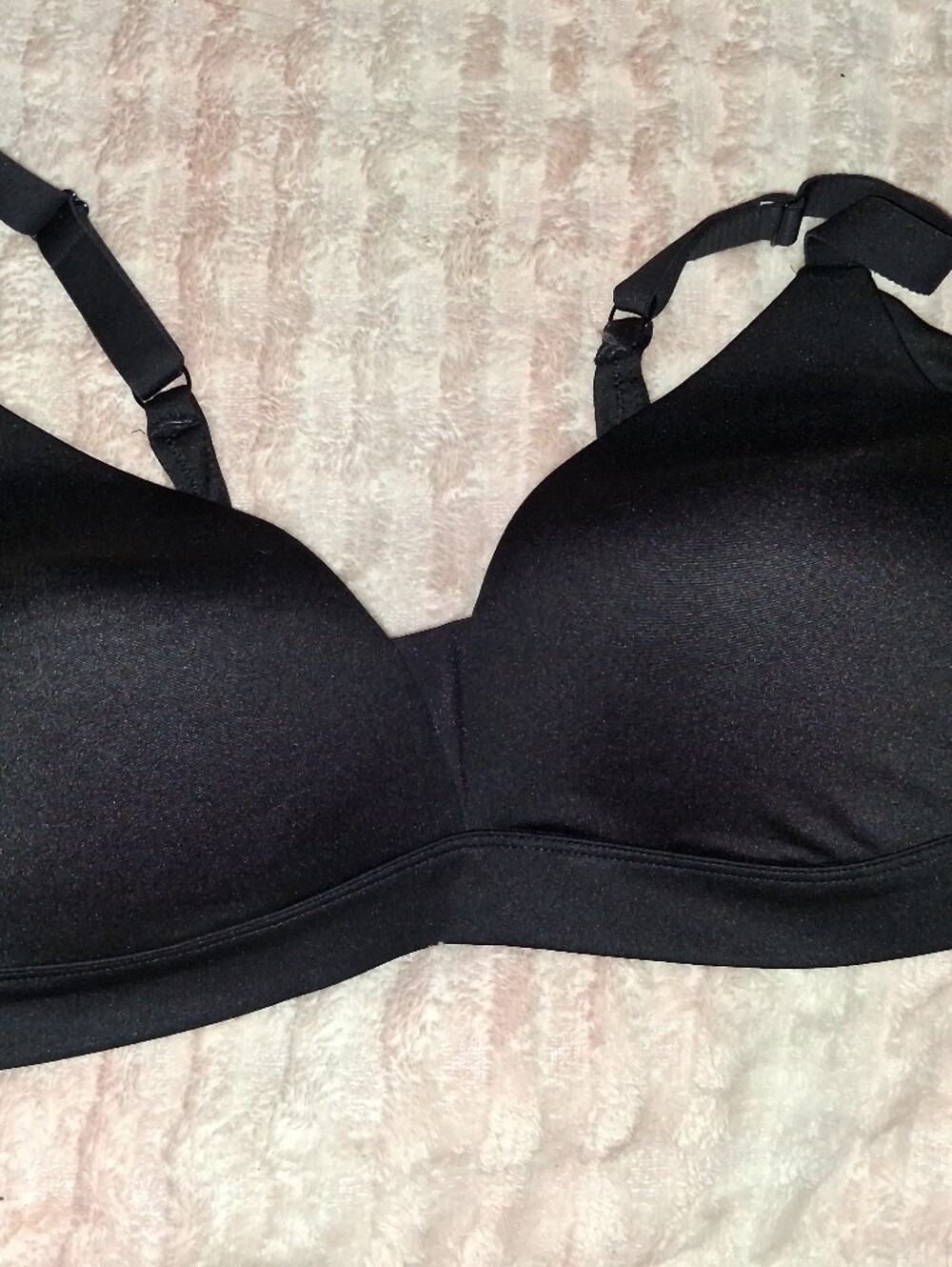 Auden Black Wireless Smooth-Cup Bra
